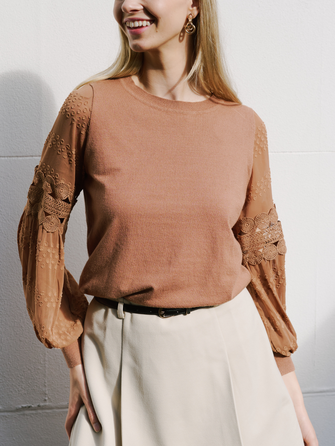 STATEMENT SLEEVE KNIT - Image 5